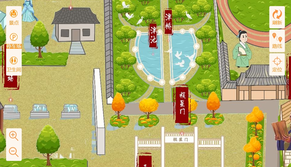 新洲手绘地图景区语音讲解导览系统：智慧景区建设的基石